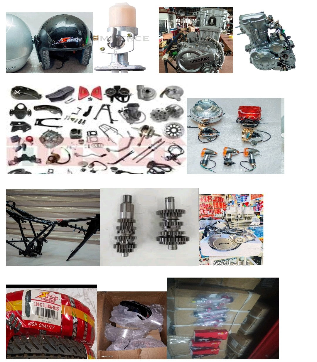 WE SELL MOTORCYCLE SPARES